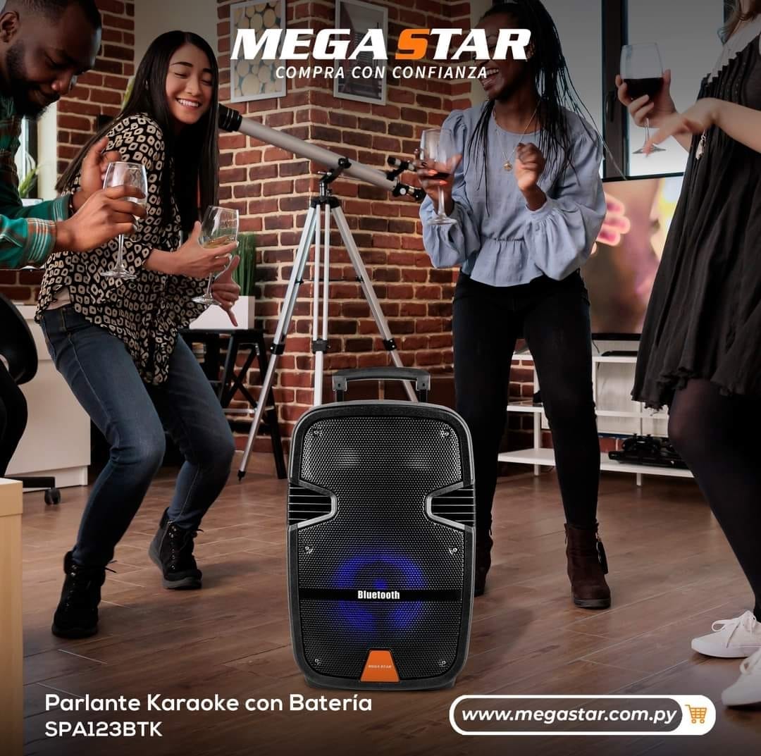 Parlante MegaStar con micrófono incluido