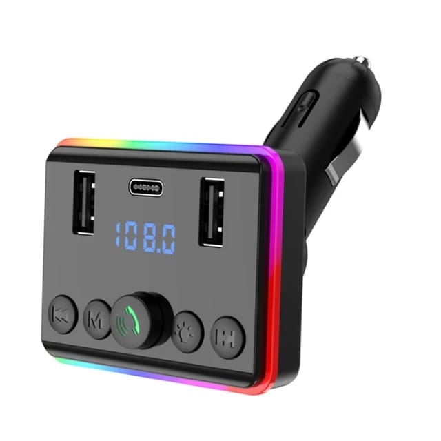 TRANSMISOR 12V-24V CAR/BT/FM/USB/ CHARGE/USB-C.