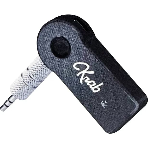 Receptor de Áudio Bluetooth Krab BT KBRA35 3.5mm Wireles Audio.