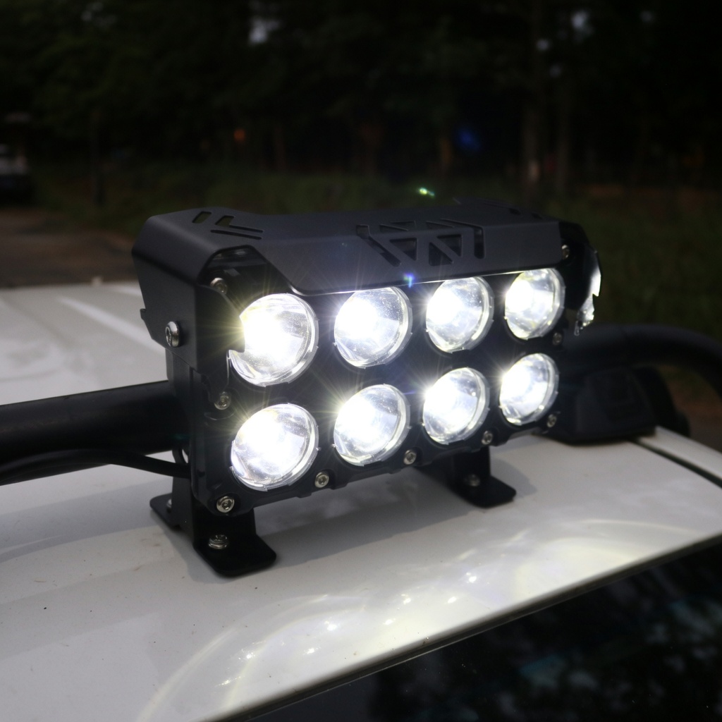 Barra led de 8 lupas bicolor