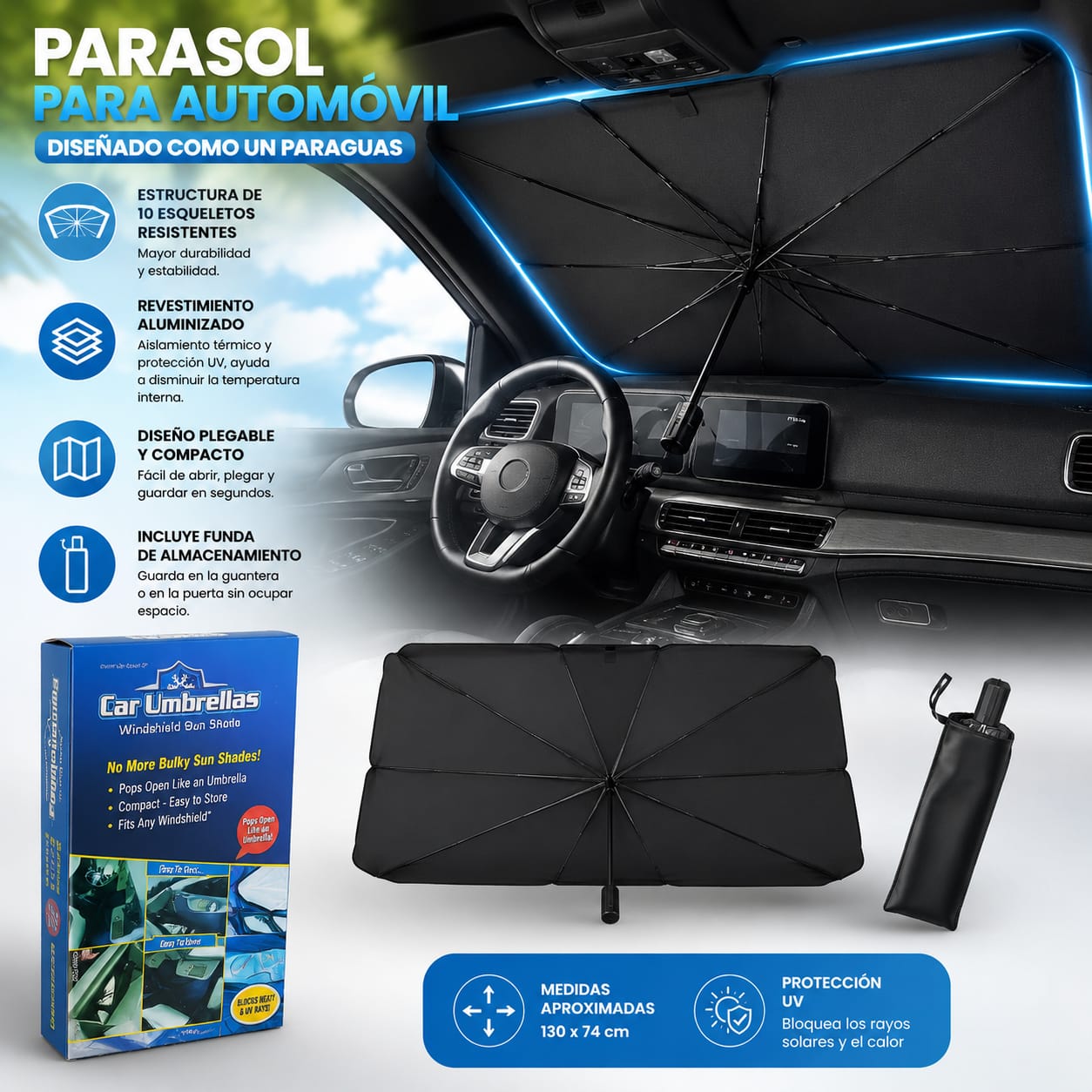 Parasol para coche de Hitopin