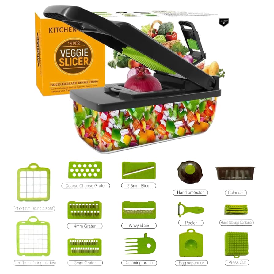 Cortador de Verduras 16 Piezas