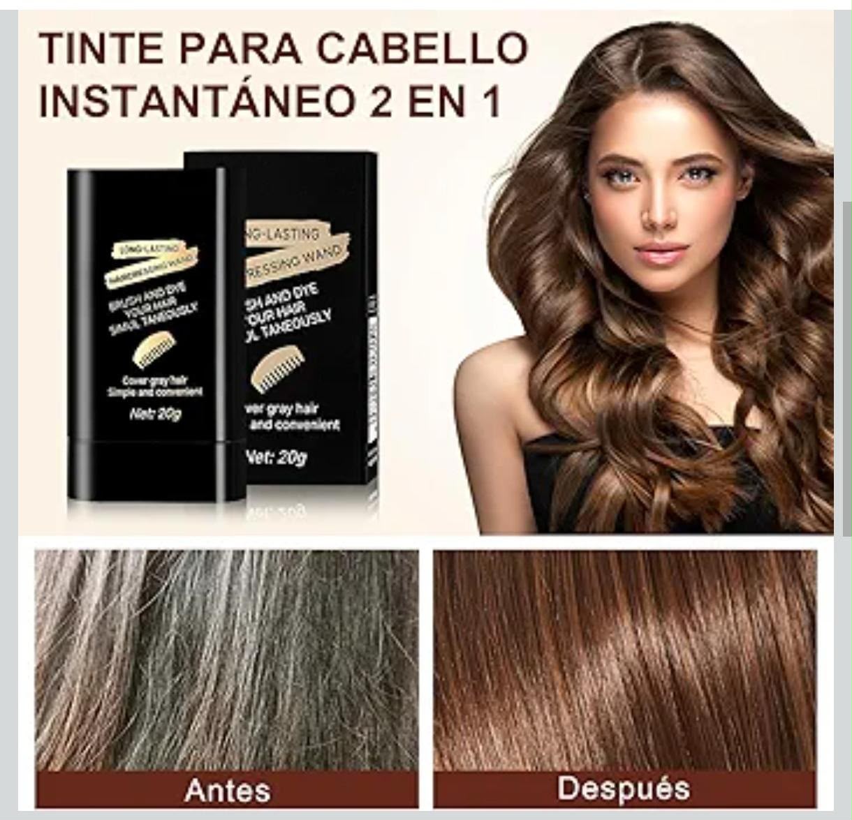 Tinte para cabello 2 en 1