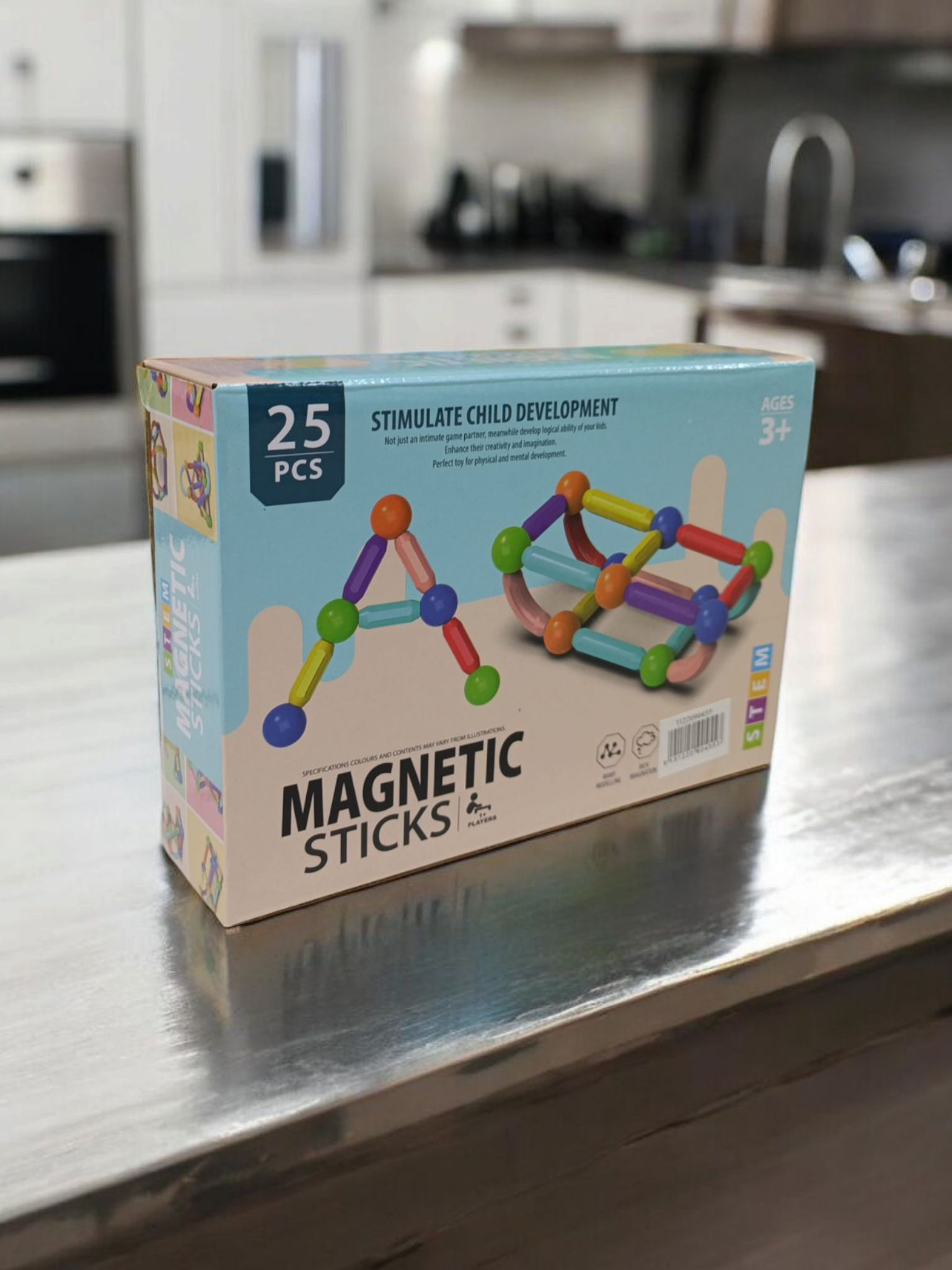 Bloque Magnético para Niños 25 pcs