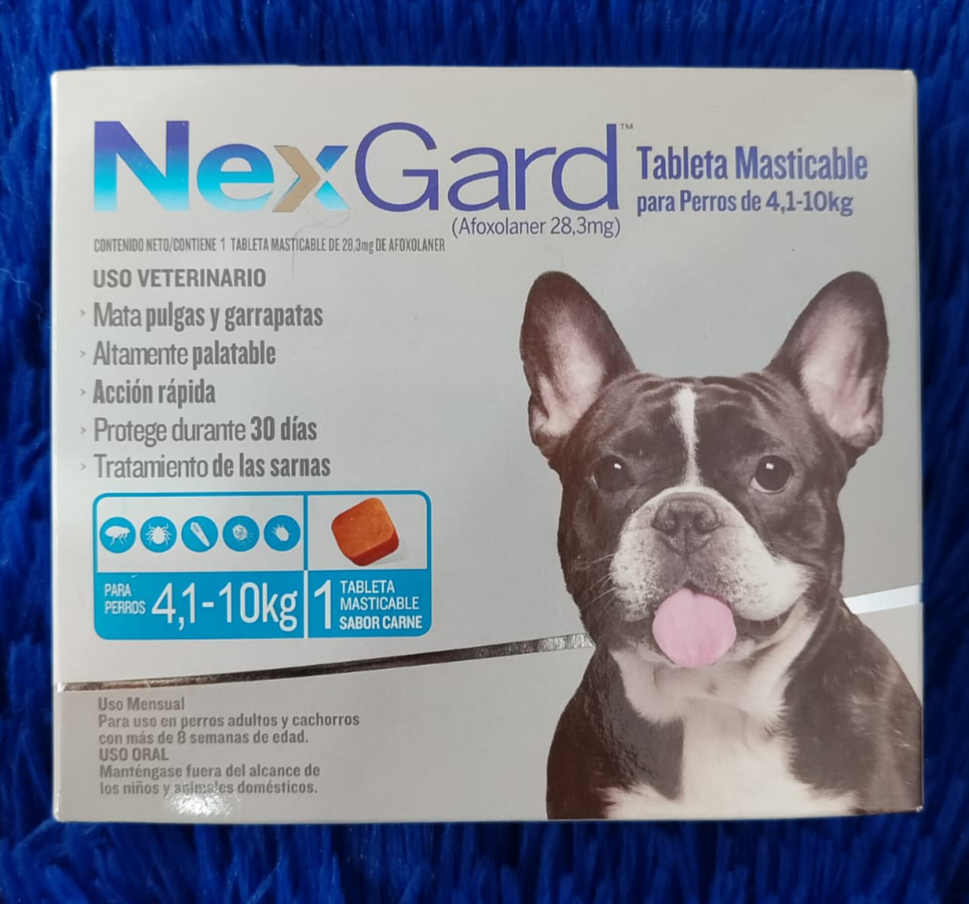 Nexgard 4 a 10Kg. Antiparasitario perro