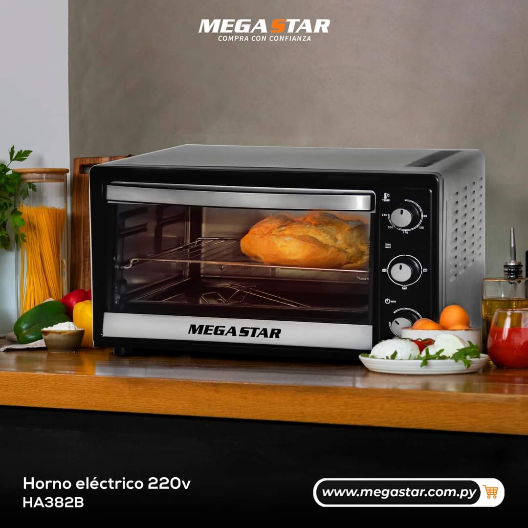 Horno Eléctrico MegaStar Capacidad 38L.